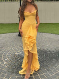 Elegant Strapless Maxi Dress - Spring Evening Gown