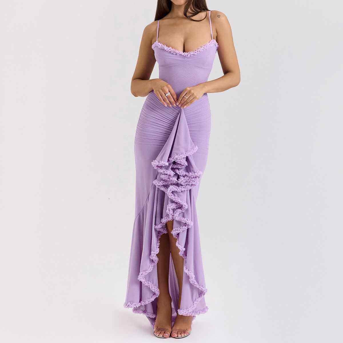 Elegant Strapless Maxi Dress - Spring Evening Gown