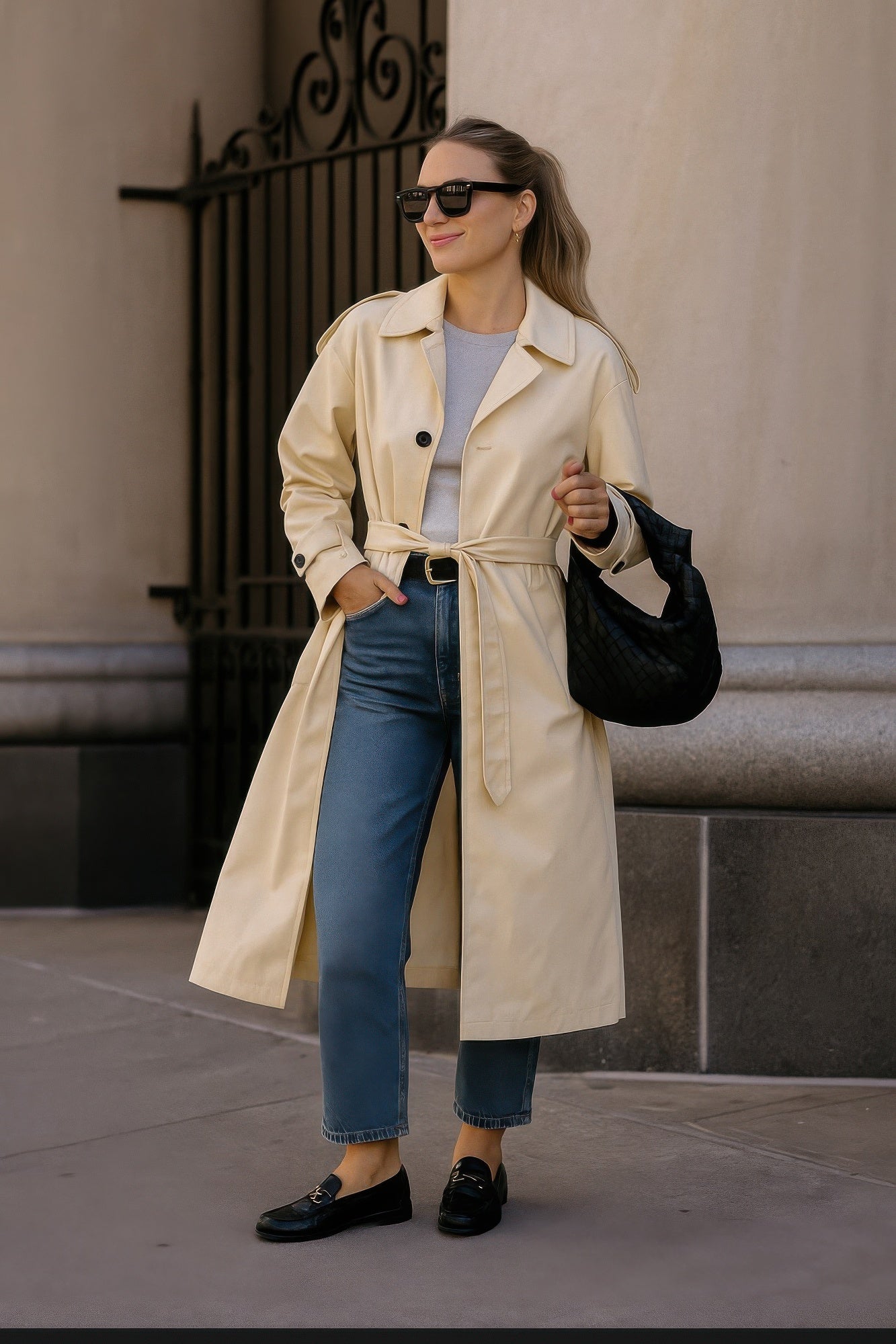 Classic Lined Trench Coat - Women's Spring Outerwear