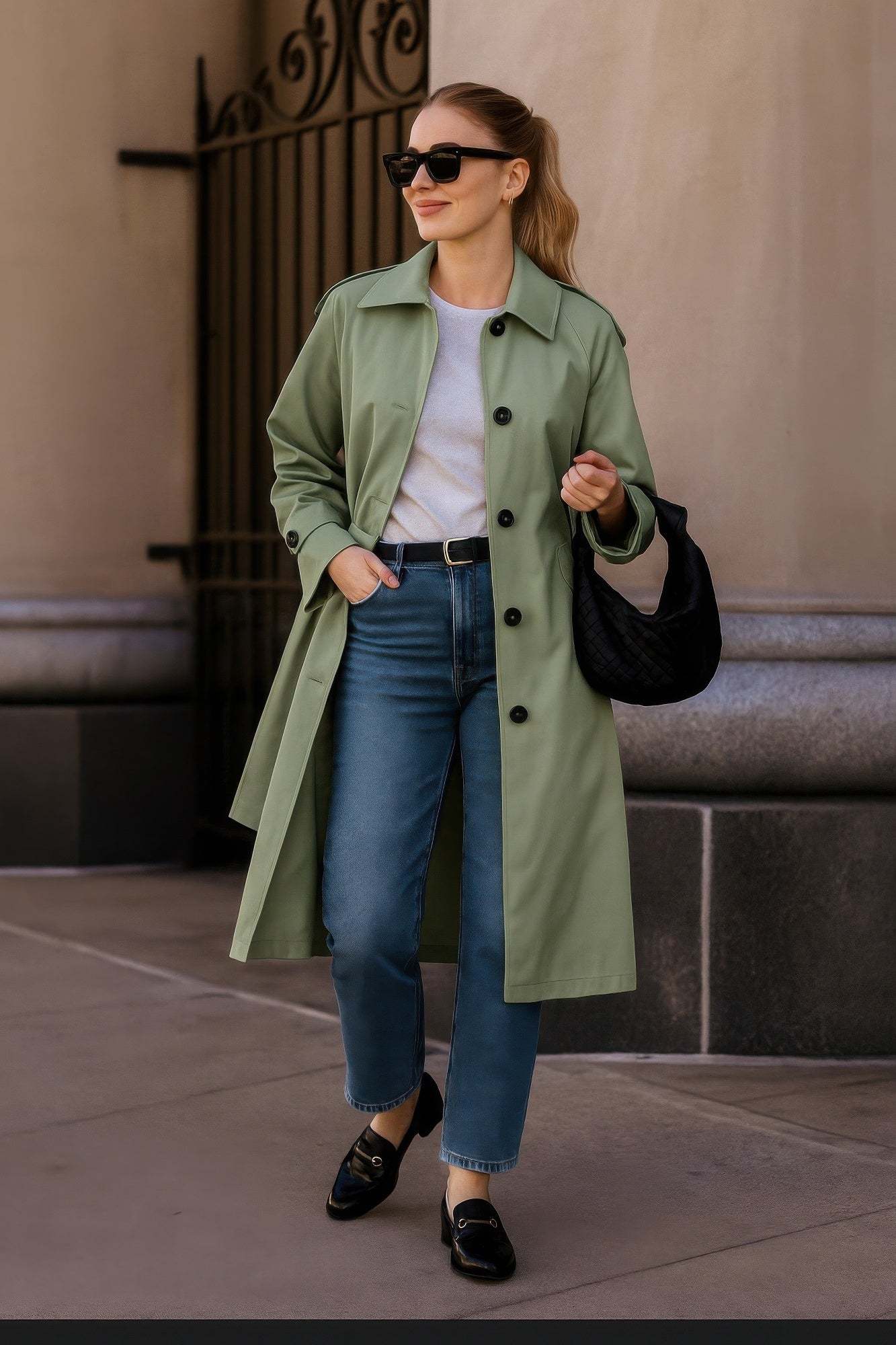 Classic Lined Trench Coat - Women's Spring Outerwear