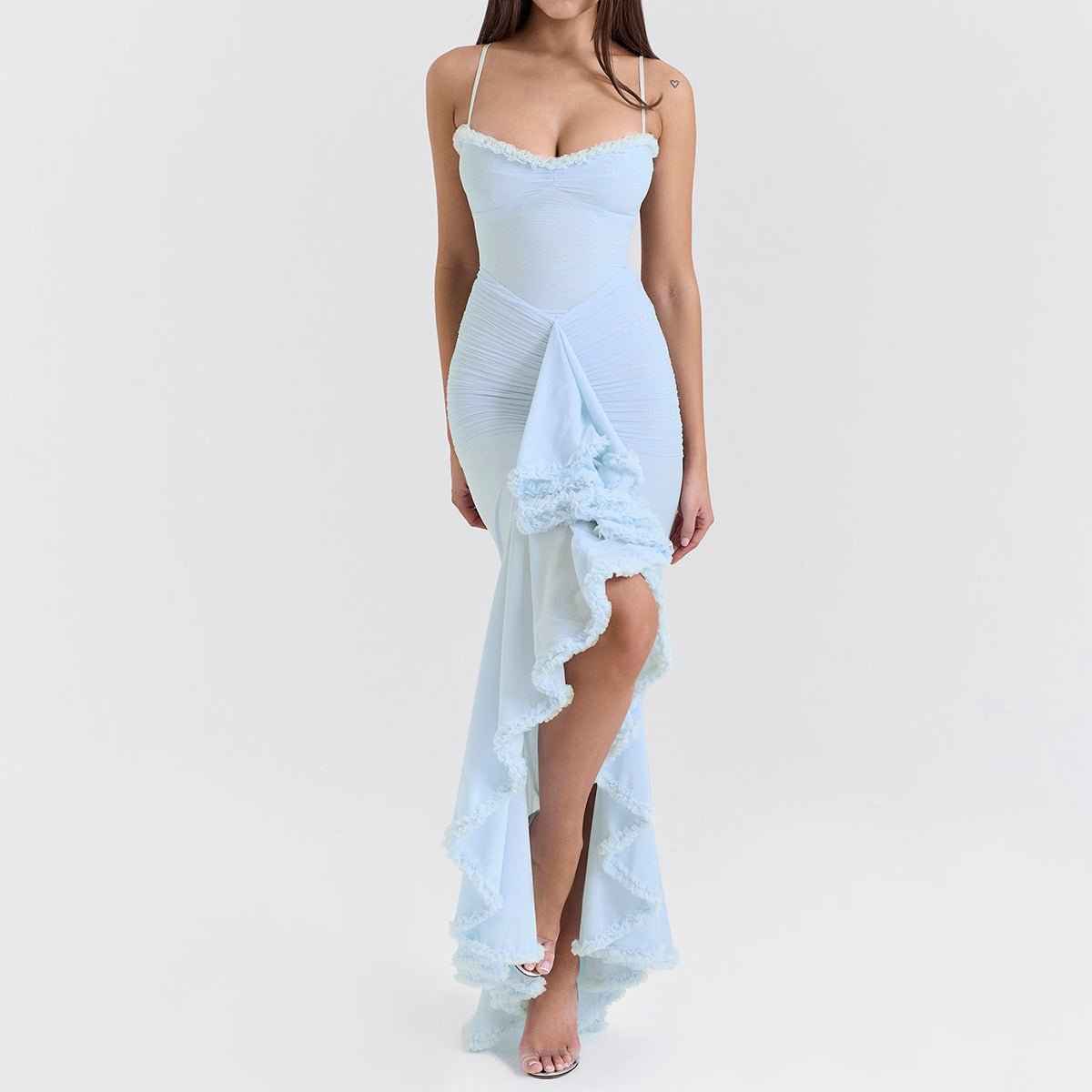 Elegant Strapless Maxi Dress - Spring Evening Gown