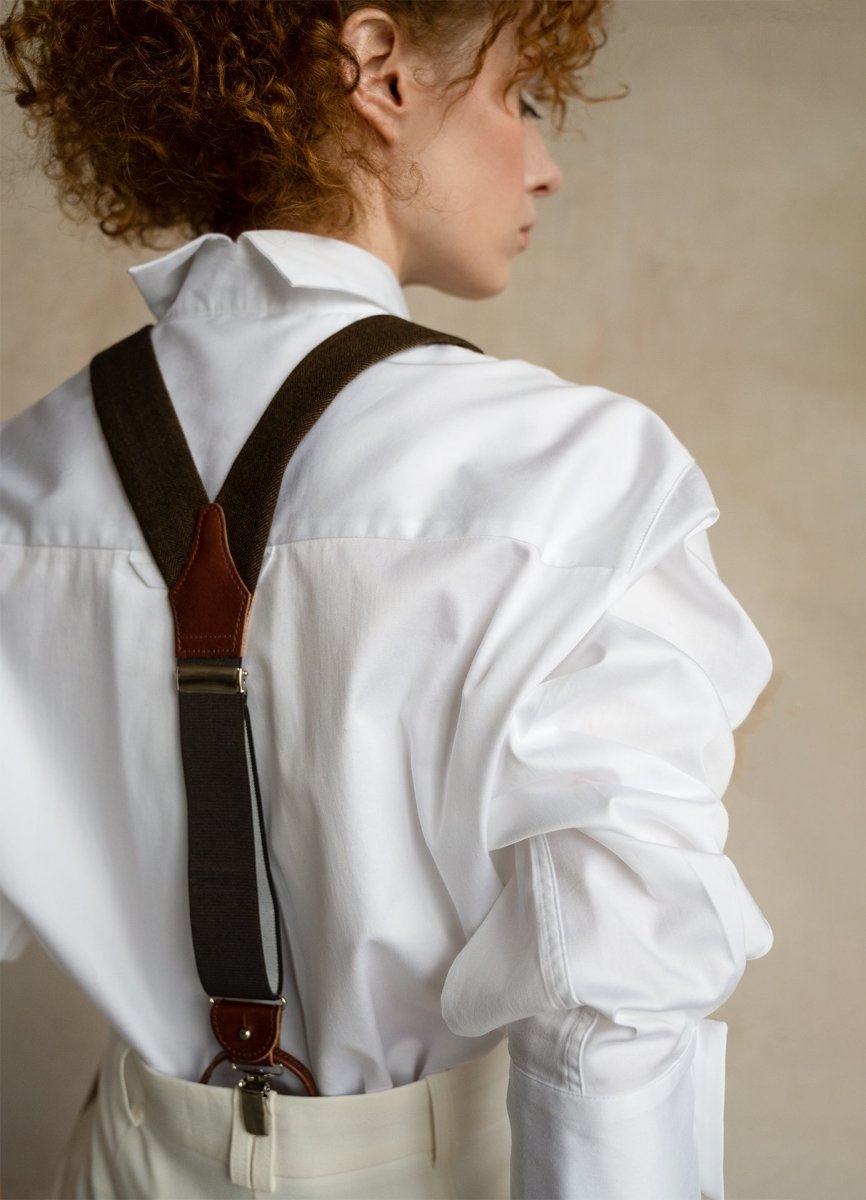 Seconda Oversized White Cotton Business Shirt