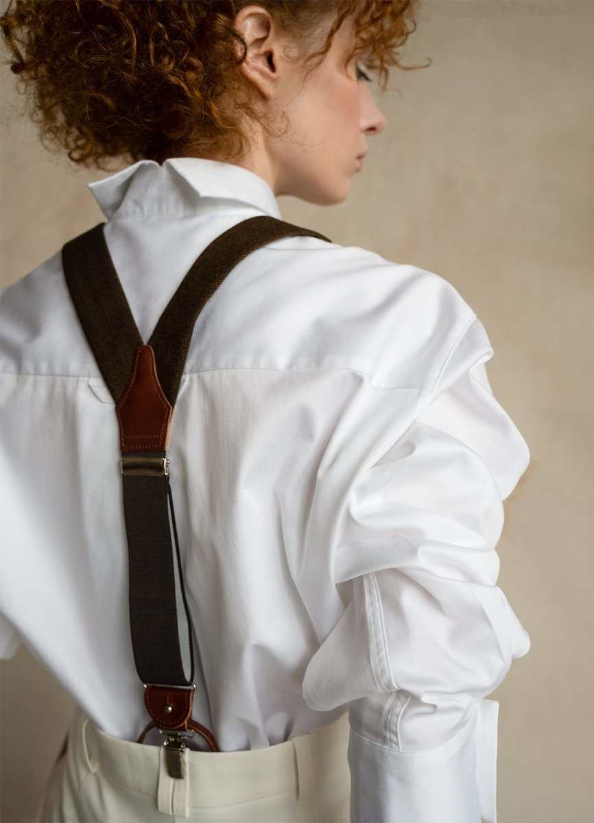 Seconda Oversized White Cotton Business Shirt