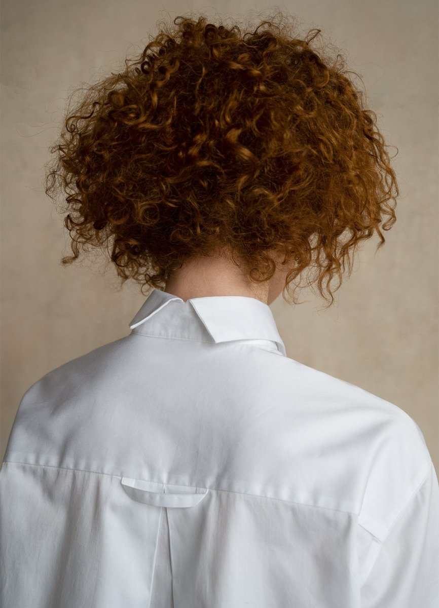 Seconda Oversized White Cotton Business Shirt