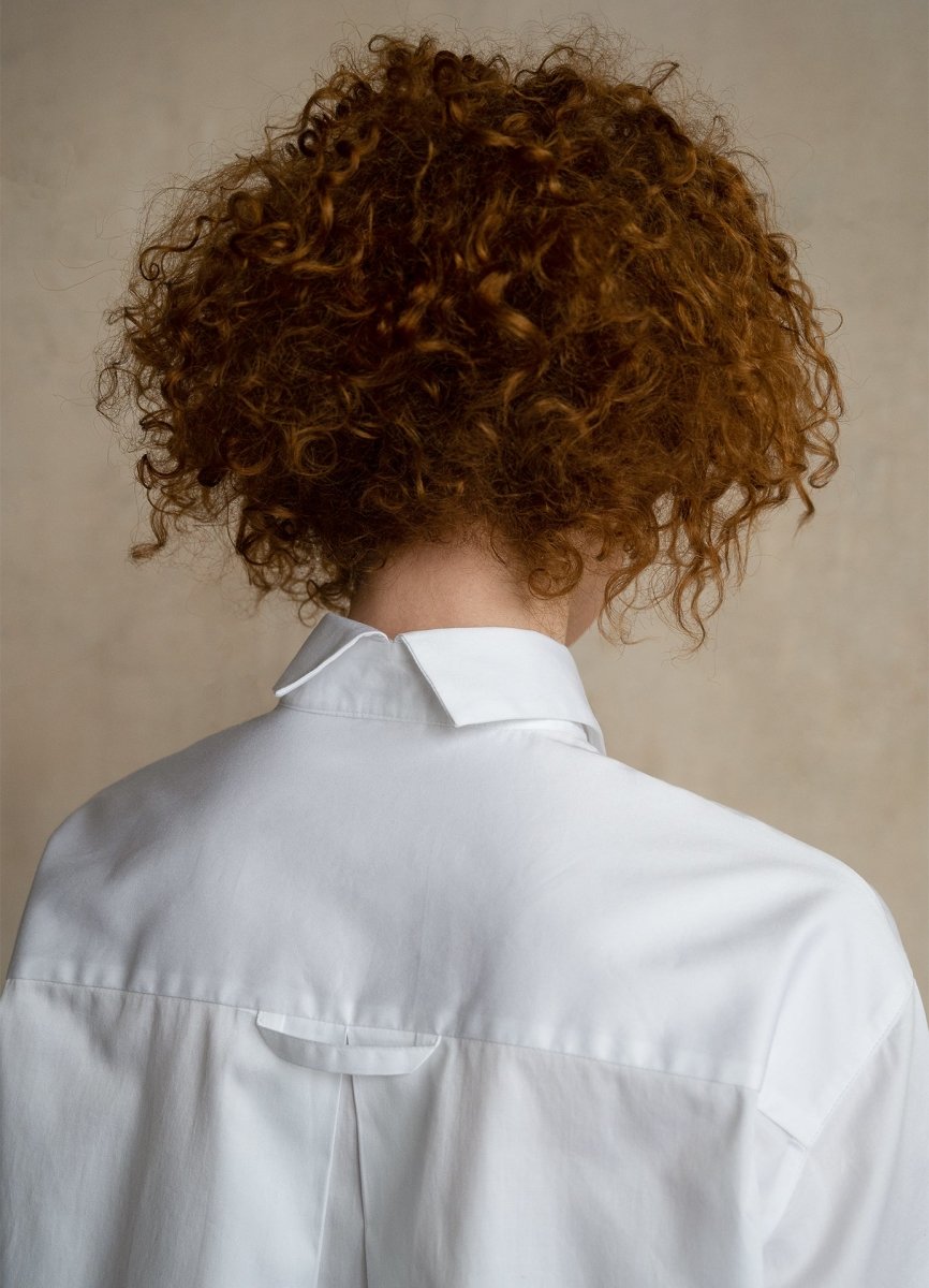 Seconda Oversized White Cotton Business Shirt